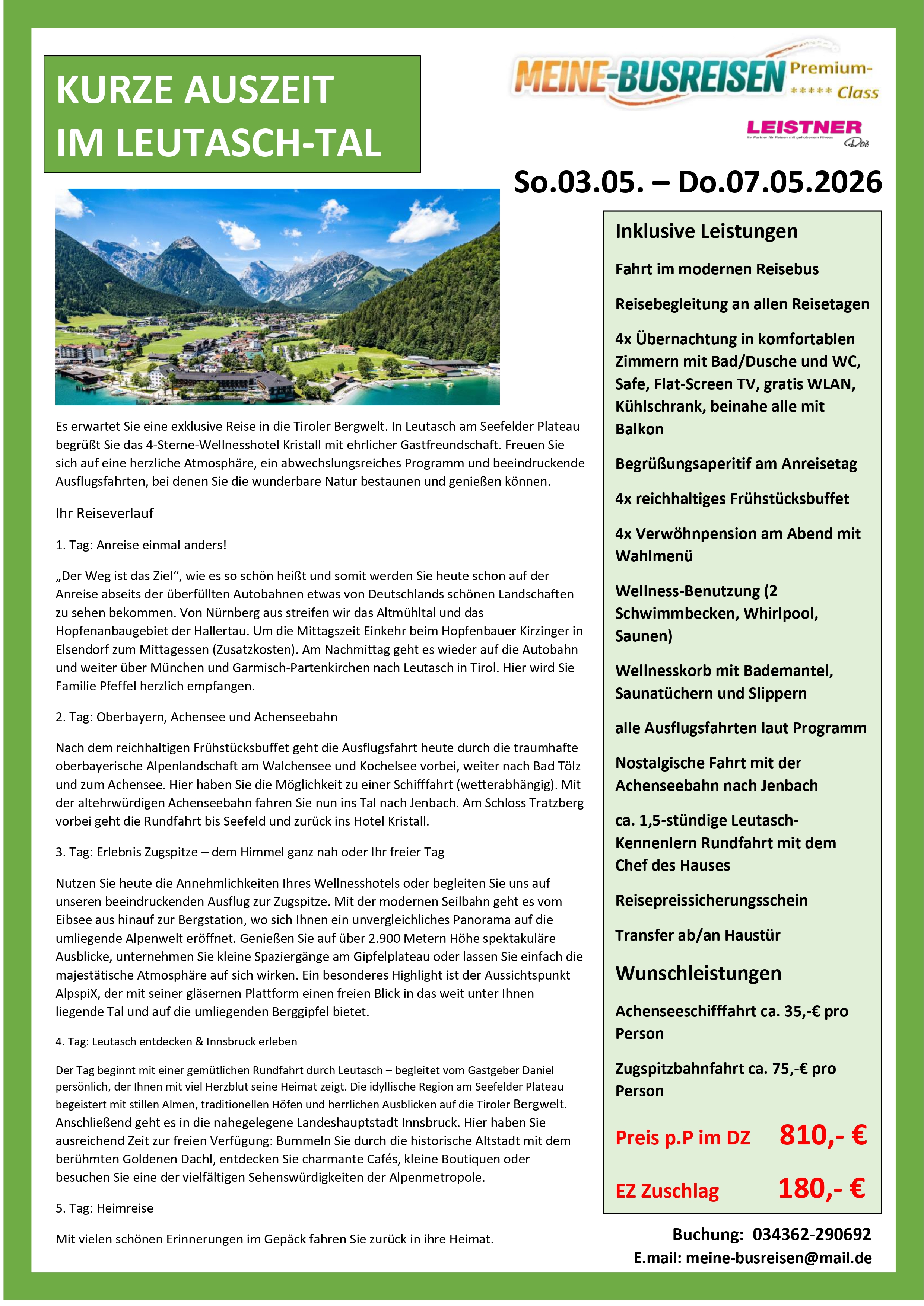 Auszeit im Leutasch-Tal